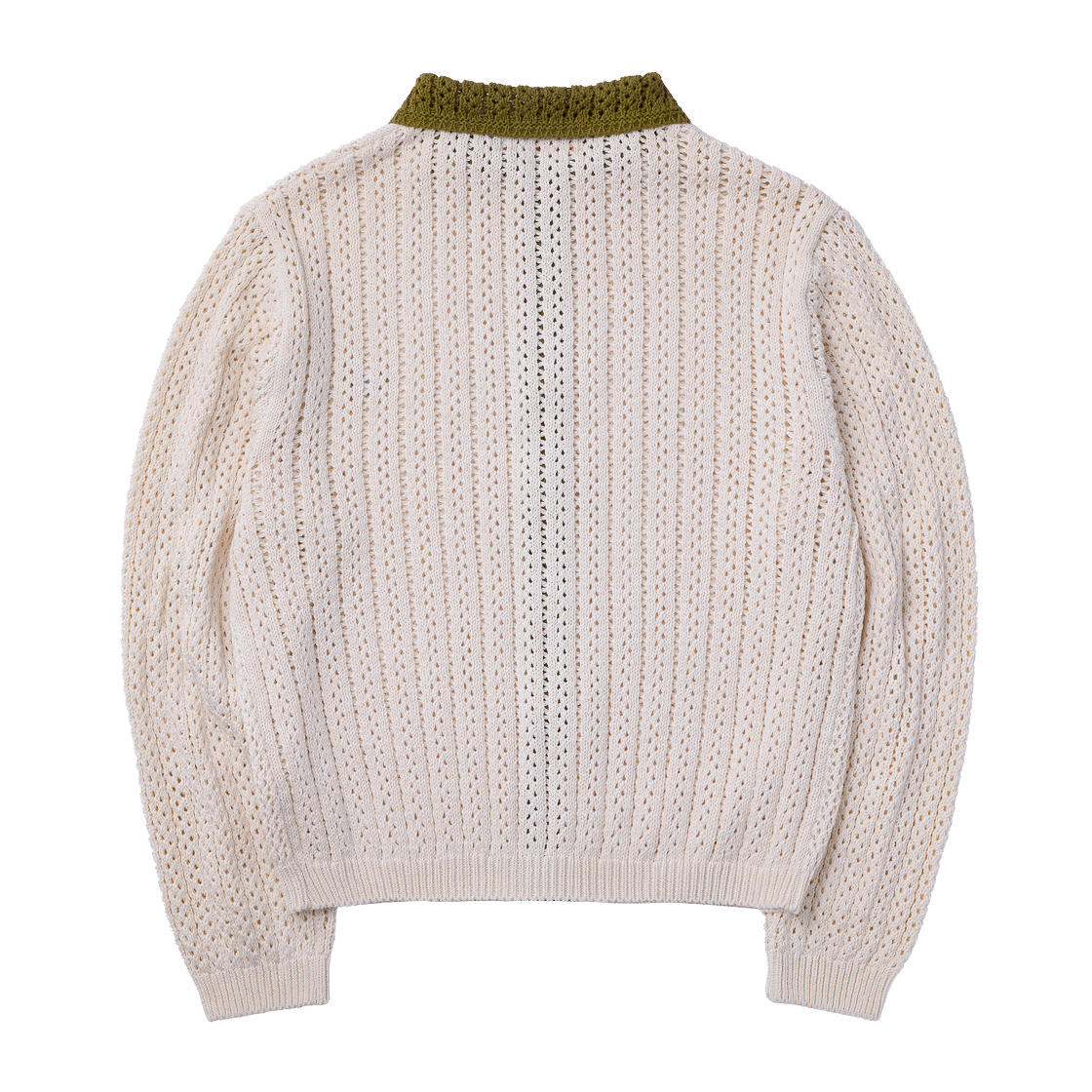 꼬떼 아가일 크로쉐 썸머 니트 가디건 올리브(COTTE Argyle Crochet Summer Knit Cardigan Olive) - 6