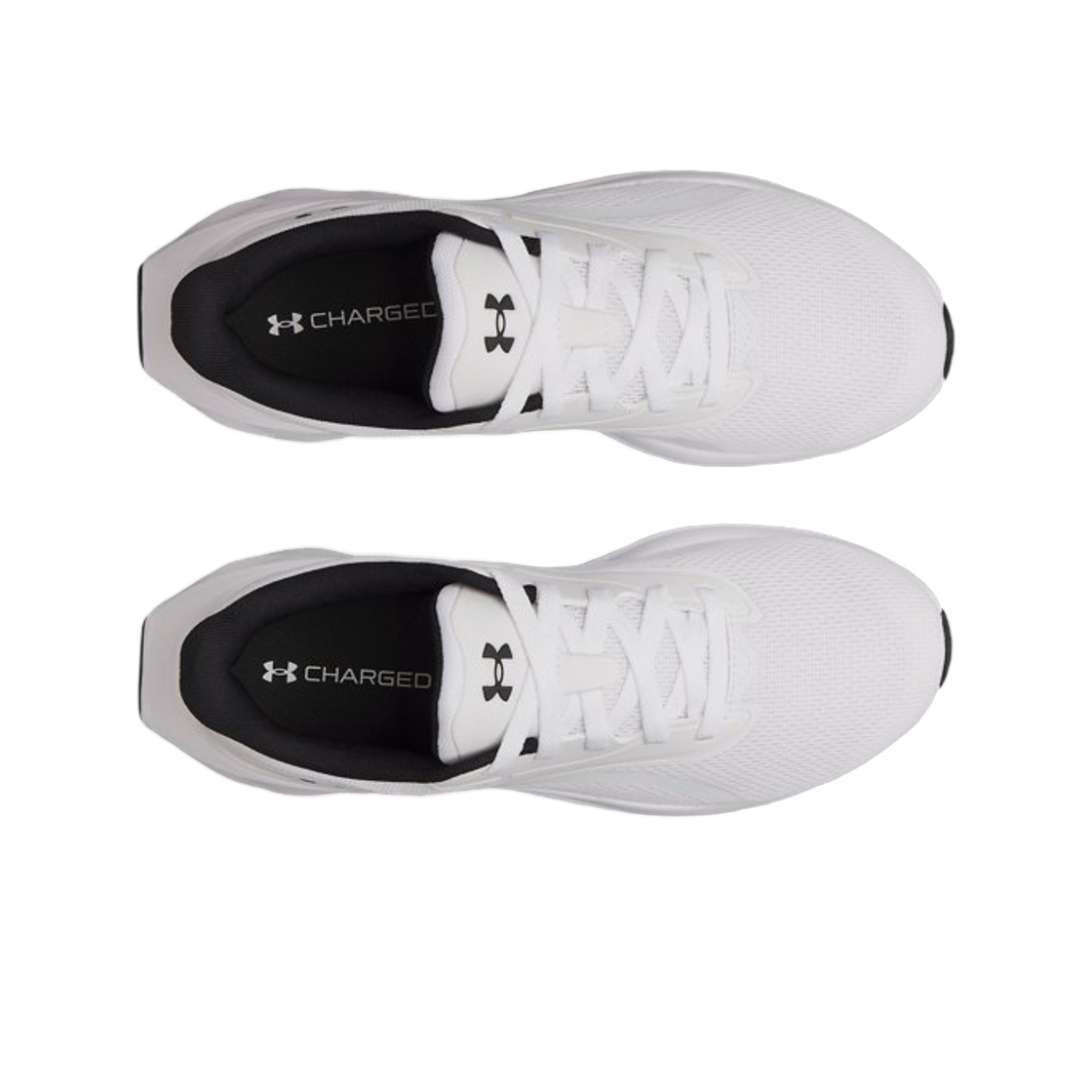 언더아머 UA 차지드 어센드 러닝 슈즈 화이트 블랙(Under Armour UA Charged Ascend Running Shoes White Black) - 2