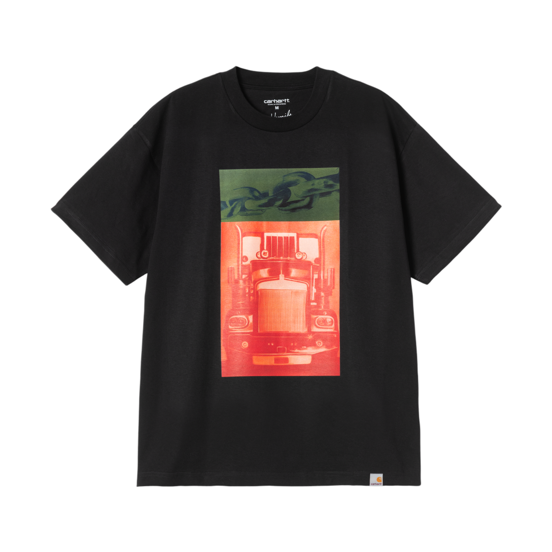 칼하트 WIP 숏슬리브 션 해밀턴 01 티셔츠 블랙(Carhartt WIP S/S Sean Hamilton 01 T-Shirt Black)