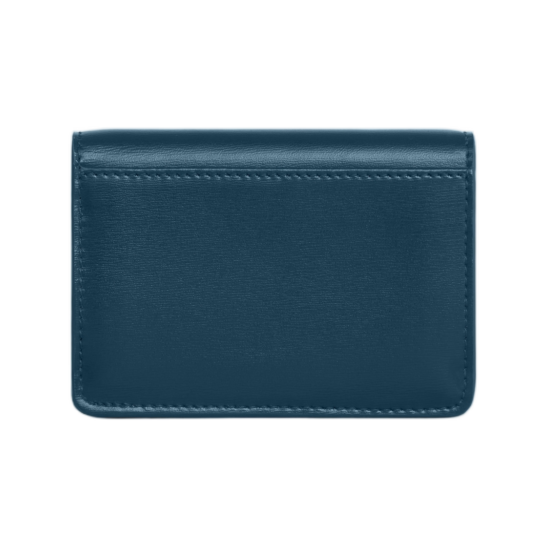 셀린느 카드 홀더 플랩 트리옹프 샤이니 카프스킨 틸 블루(Celine Card Holder with Flap Triomphe in Shiny Calfskin Teal Blue) - 3