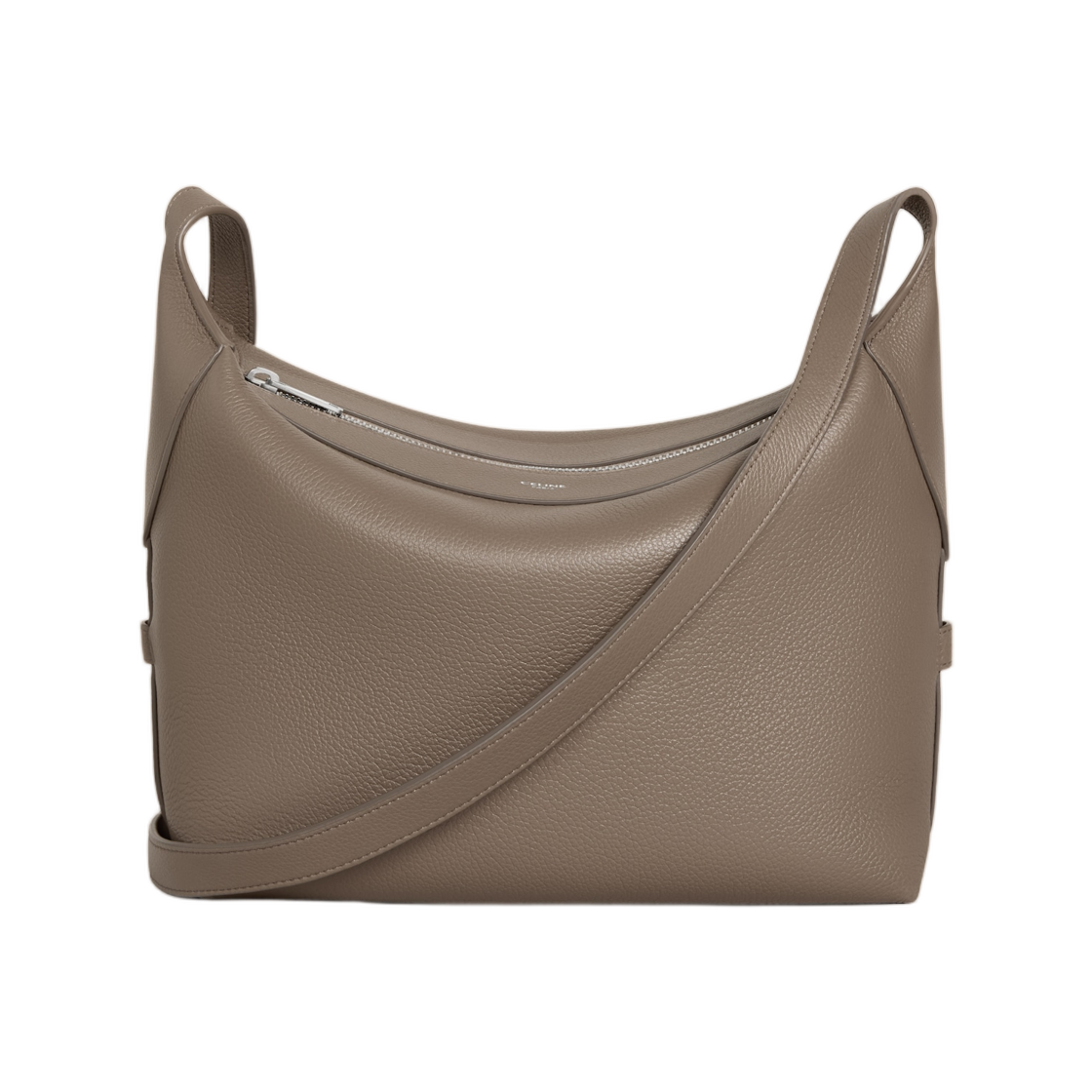 122333GT7-09SR Celine Crossbody Bag Harry in Grained Calfskin Souris