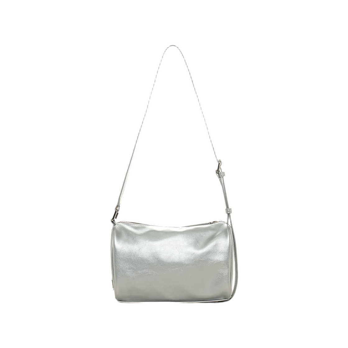 마뗑킴 프론트 셔링 리본 미니 백 실버(Matin Kim Front Shirring Ribbon Mini Bag In Silver) - 2