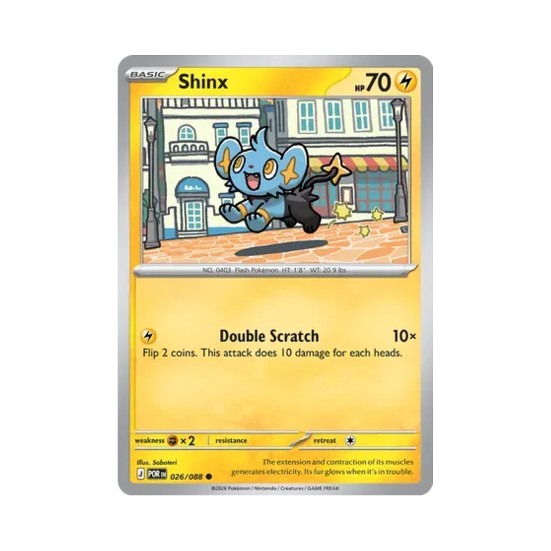 포켓몬 TCG 꼬링크 C 퍼펙트 오더 (영문판)(Pokemon TCG Shinx C Perfect Order (English Ver.)) - 1