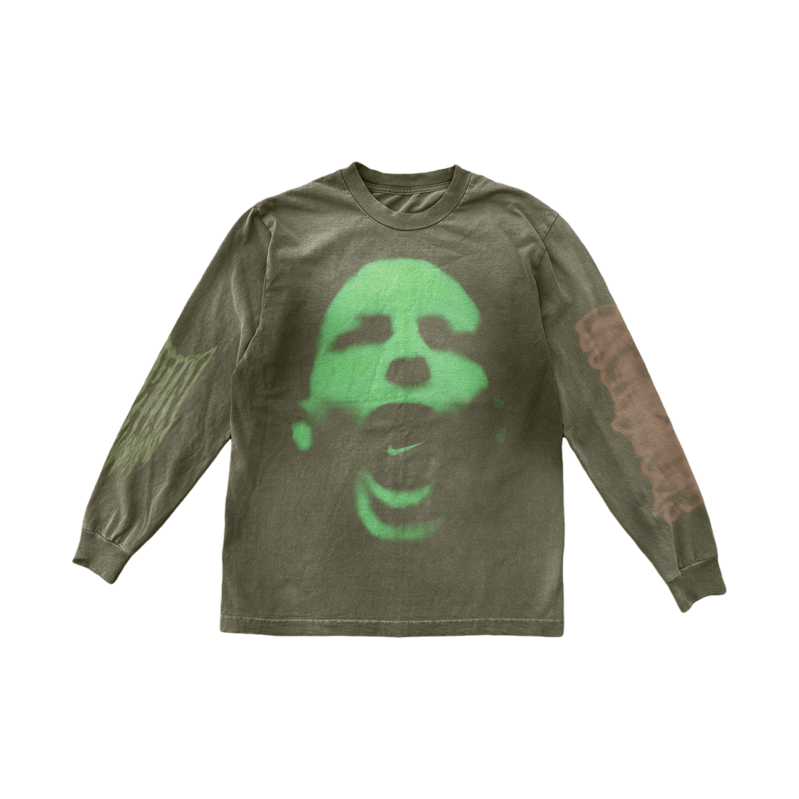 트래비스 스캇 캑터스 잭 x 나이키 티렉스 로고 롱슬리브 차콜(Travis Scott Cactus Jack x Nike T-Rexx Logo Longsleeve Charcoal) - 1