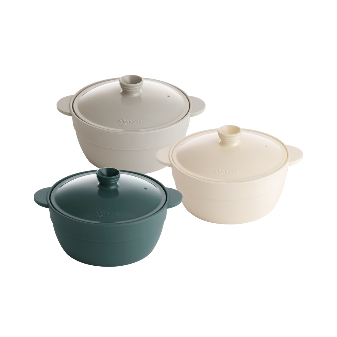 실리만 하모니 계란찜기 대 750ml(SILLYMANN Harmony Circle Lid Steamer (L) 750ml)