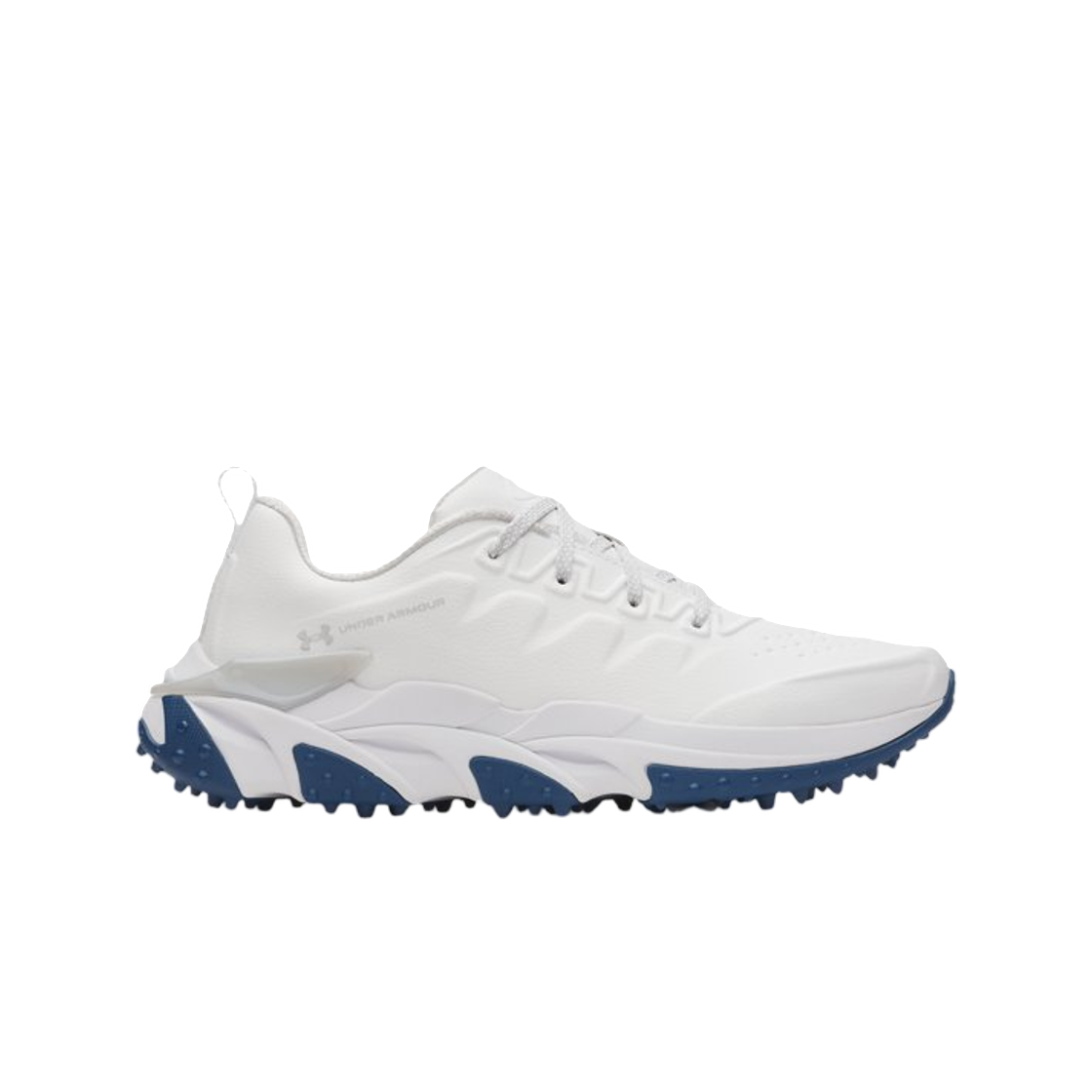 6007316-101 Under Armour UA Halo Tour Spikeless Golf Shoes White Metallic Silver