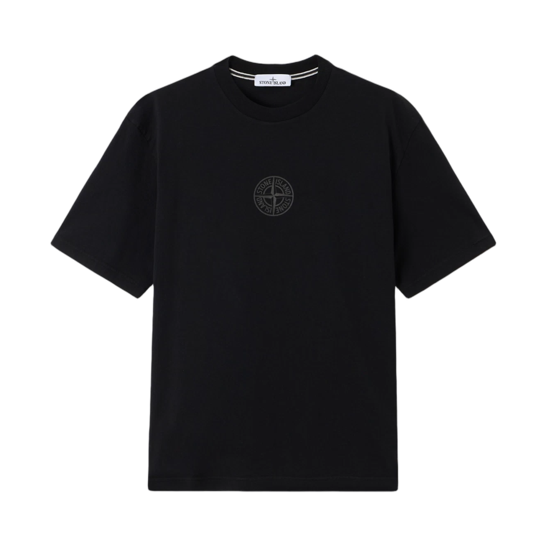 L1S1521000-01S0E14-V0029 Stone Island 2100001 Organic Cotton Jersey Regular-Fit T-Shirt with Camo Compass Print Black - 26SS