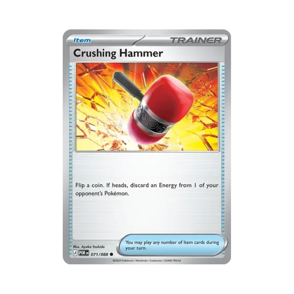 POR071-088 Pokemon TCG Crushing Hammer J Perfect Order (English Ver.)