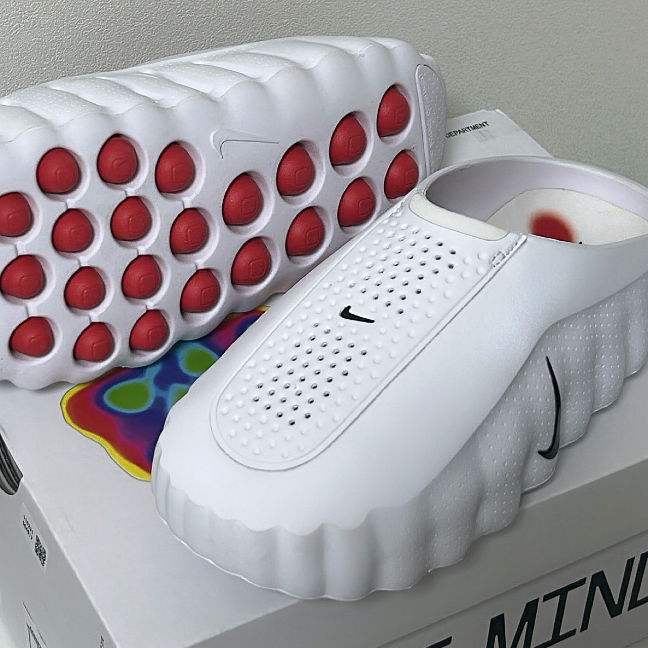 Nike Mind 001 Slide White 착용 스타일