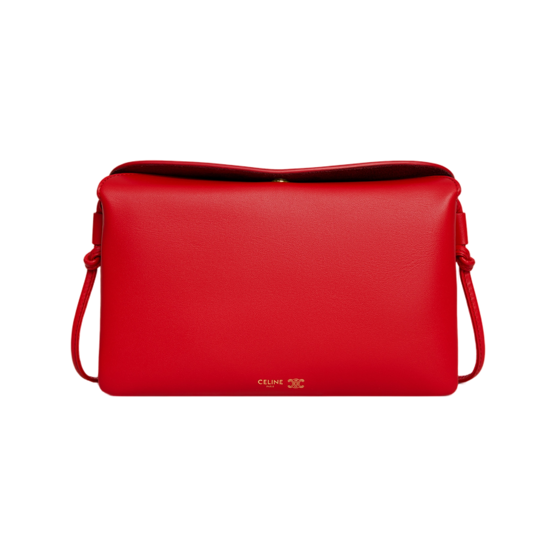 10P862O86-27AG Celine Trio Flap in Smooth Lambskin Ultra Red