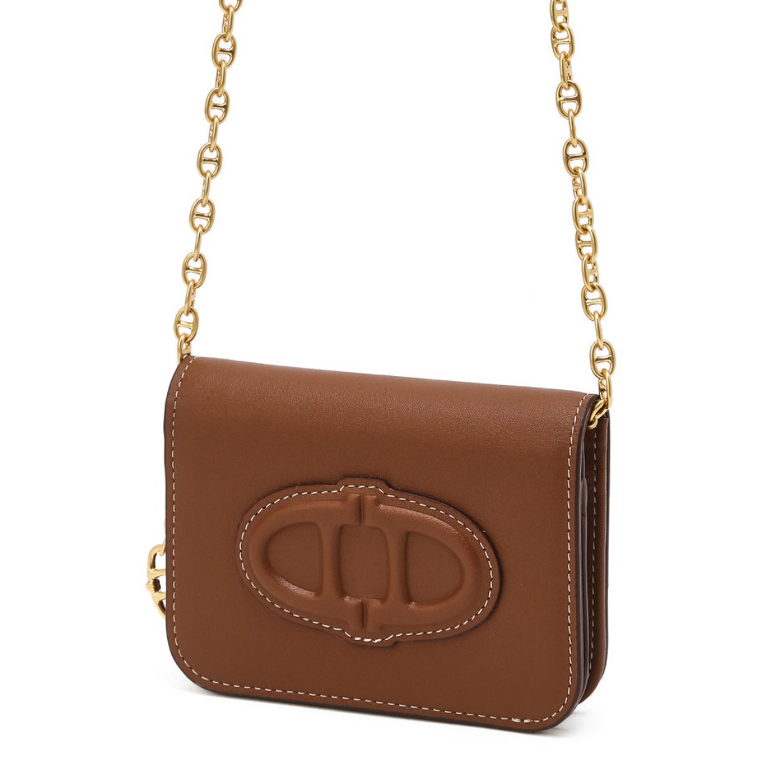 아떼 바네사브루노 액세사리 스탬프 브라운 더블에이 심볼 체인 반지갑 브라운(Athe Vanessabruno Acc Stamp Brown Double A Symbol Chain Half Wallet Normal Brown) - 6