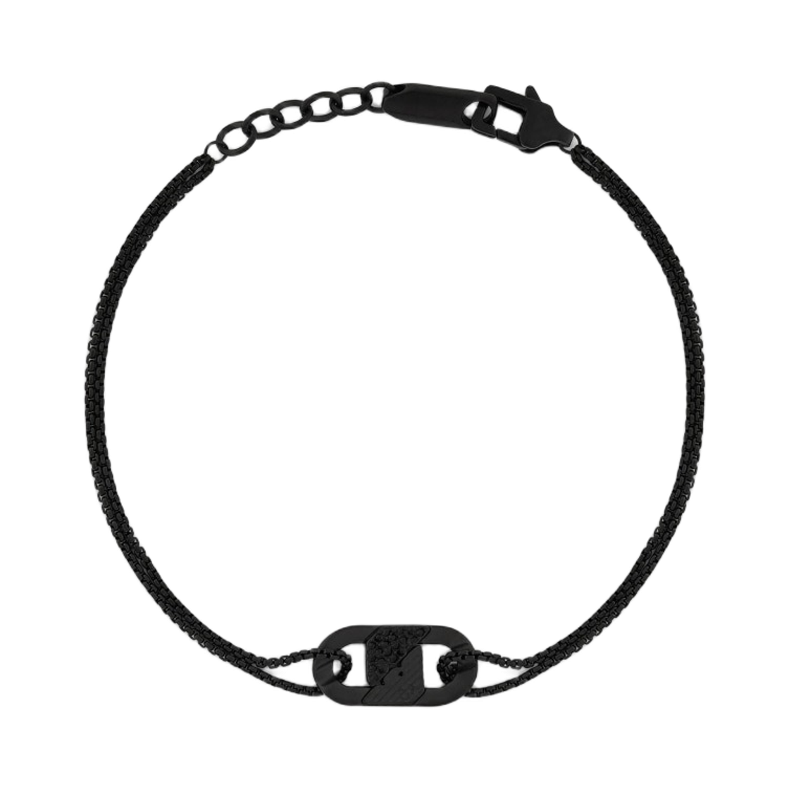 EGS3173001 Emporio Armani Crystal ID Bracelet Black