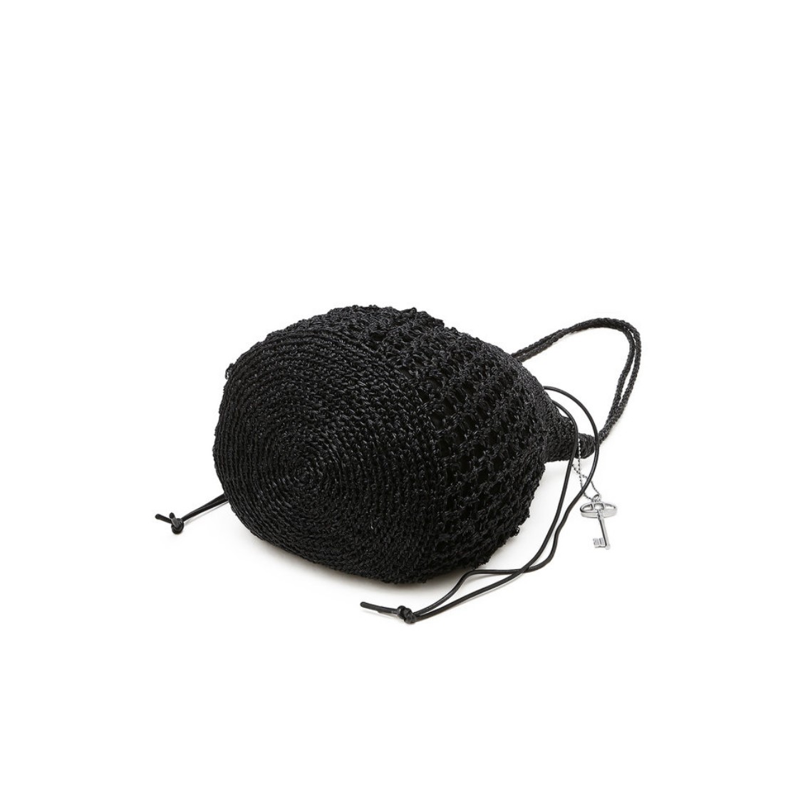 아떼 바네사브루노 액세사리 메탈 니팅 숄더백 M 블랙(Athe Vanessabruno Acc Metal Knitting Shoulder Bag M Black) - 4
