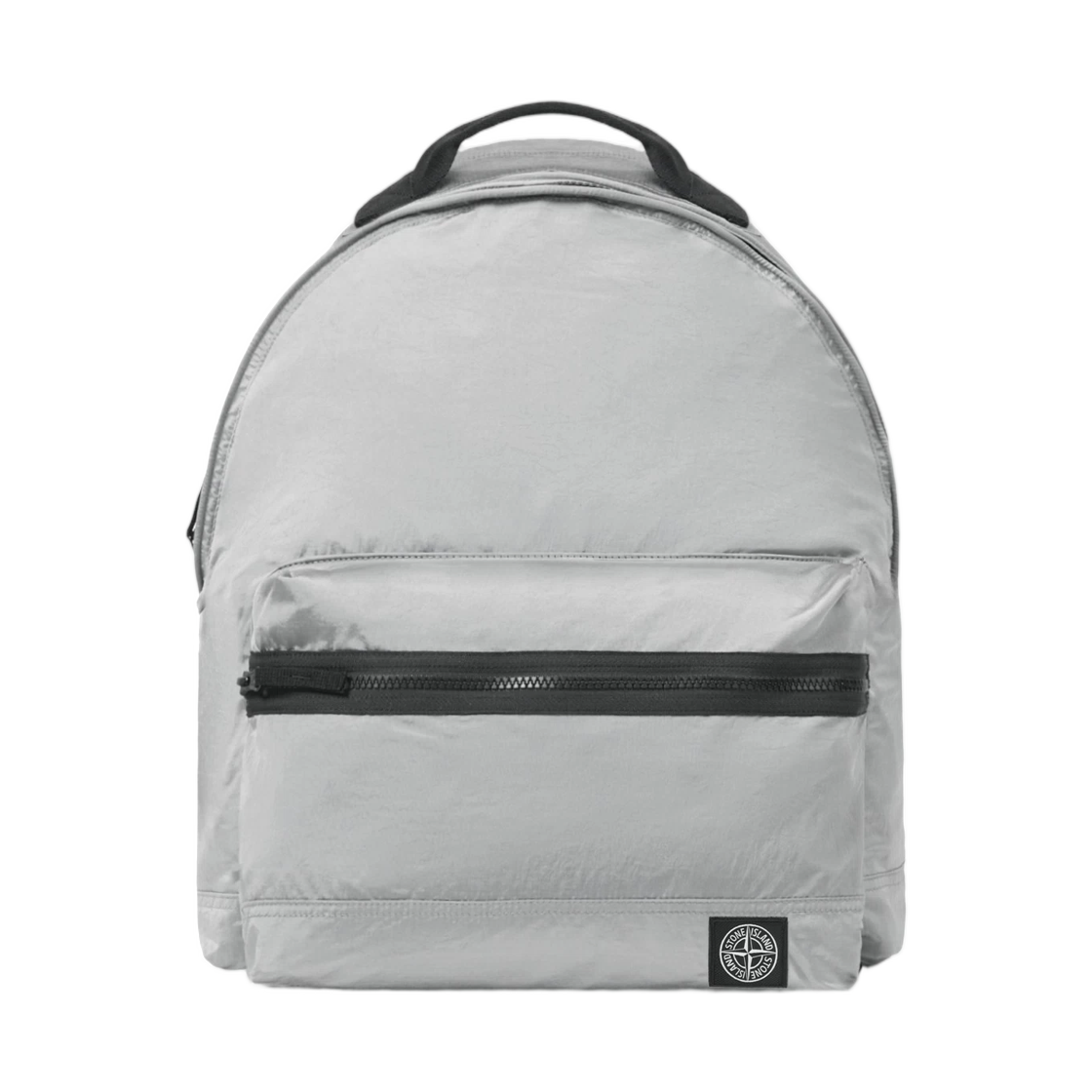 스톤 아일랜드 9200010 코티드 나일론 메탈 에코닐 백팩 포켓 앤 패딩 스트랩 펄 그레이 - 26SS(Stone Island 9200010 Coated Nylon Metal In Econyl Backpack with Pockets and Padded Straps Pearl Grey - 26SS) - 1