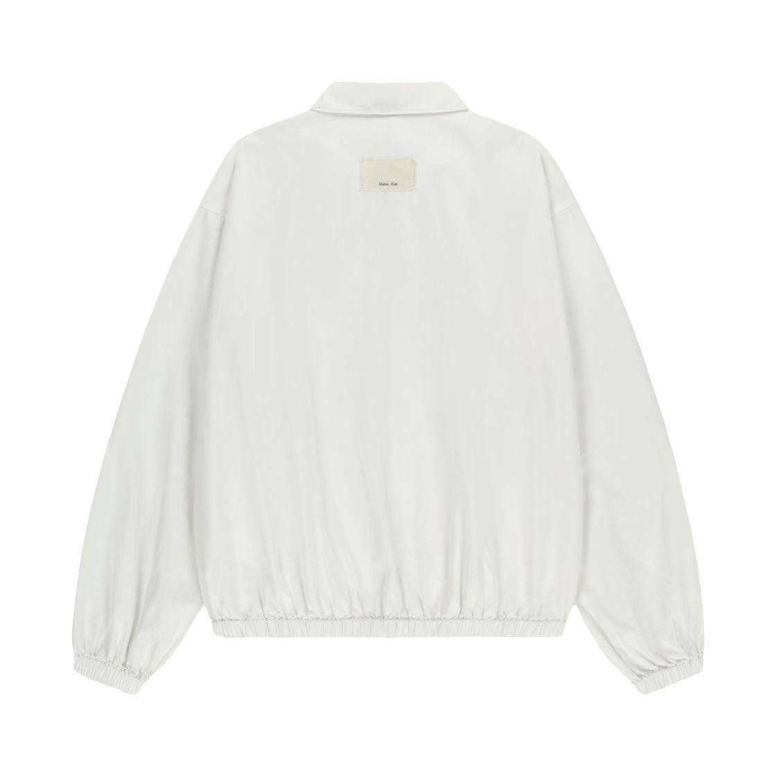 마뗑킴 스몰 로고 코튼 집업 점퍼 화이트(Matin Kim Small Logo Cotton Zip Up Jumper In White) - 2