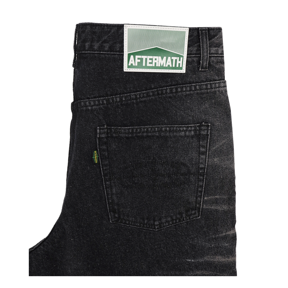 애프터매스 재그드 스트라이프 데님 팬츠 블랙(Aftermath Jagged Stripe Pants Black) - 5