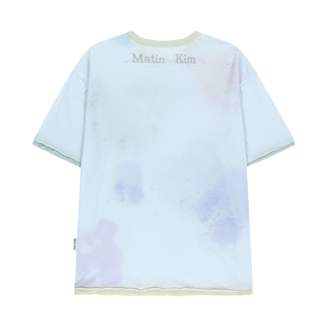 (W) 마뗑킴 스케치 그래피티 오버 핏 탑 라이트 블루((W) Matin Kim Sketch Graffiti Over Fit Top In Light Blue) - 2
