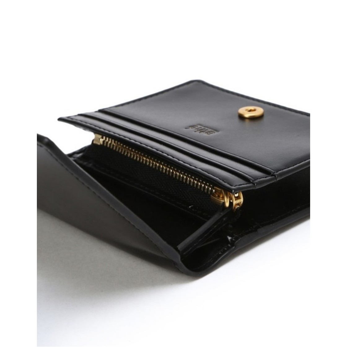 아떼 바네사브루노 액세사리 보딸라또 거울 지폐 반지갑 블랙(Athe Vanessabruno Acc Bottalato Mirror Billfold Wallet Black) - 2