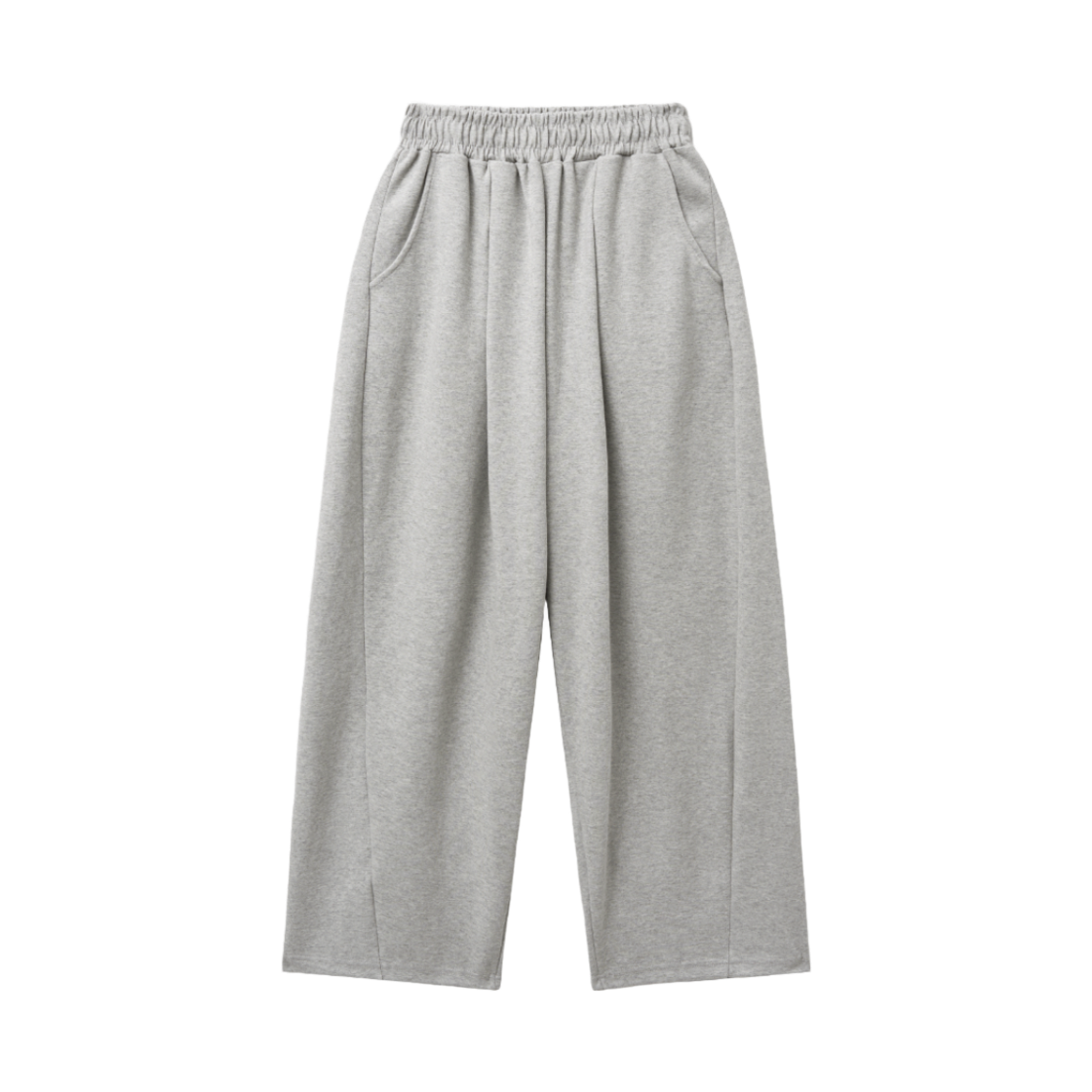슬릭글로우 엔젤 아플리케 커브드 스웨트 팬츠 그레이(SLEEKGLOW Angel Appliqué Curved Sweat Pants Gray) - 2