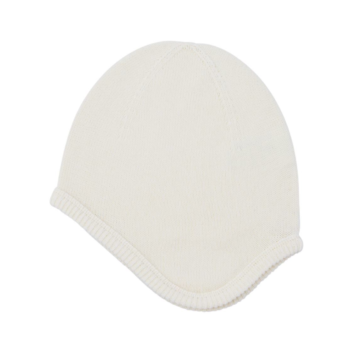 리지 아치 로고 코튼 이어머프 비니 크림(LLEGE Arch Logo Cotton Earmuff Beanie Cream)