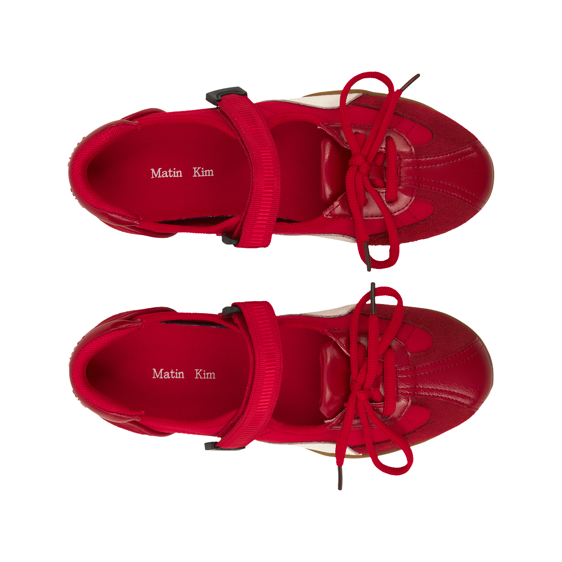 (W) 마뗑킴 스포티 메리제인 스니커즈 레드((W) Matin Kim Sporty Maryjane Sneakers In Red) - 5