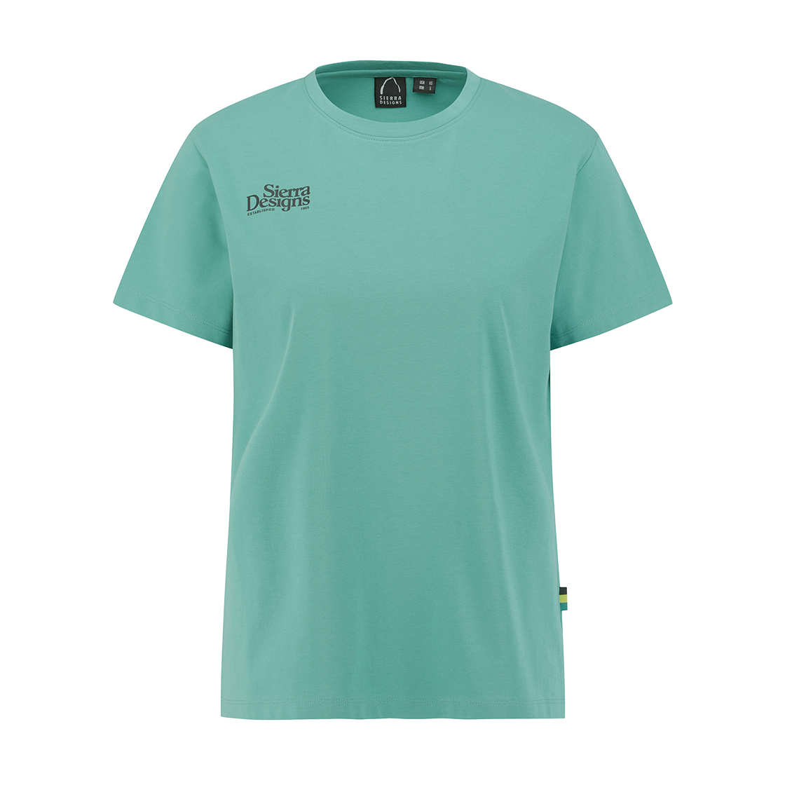 시에라디자인 우먼 리치몬드 로고 칠라이트 숏슬리브 블루 그린