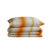 Smudge stripe bedding / Sunset / Q set