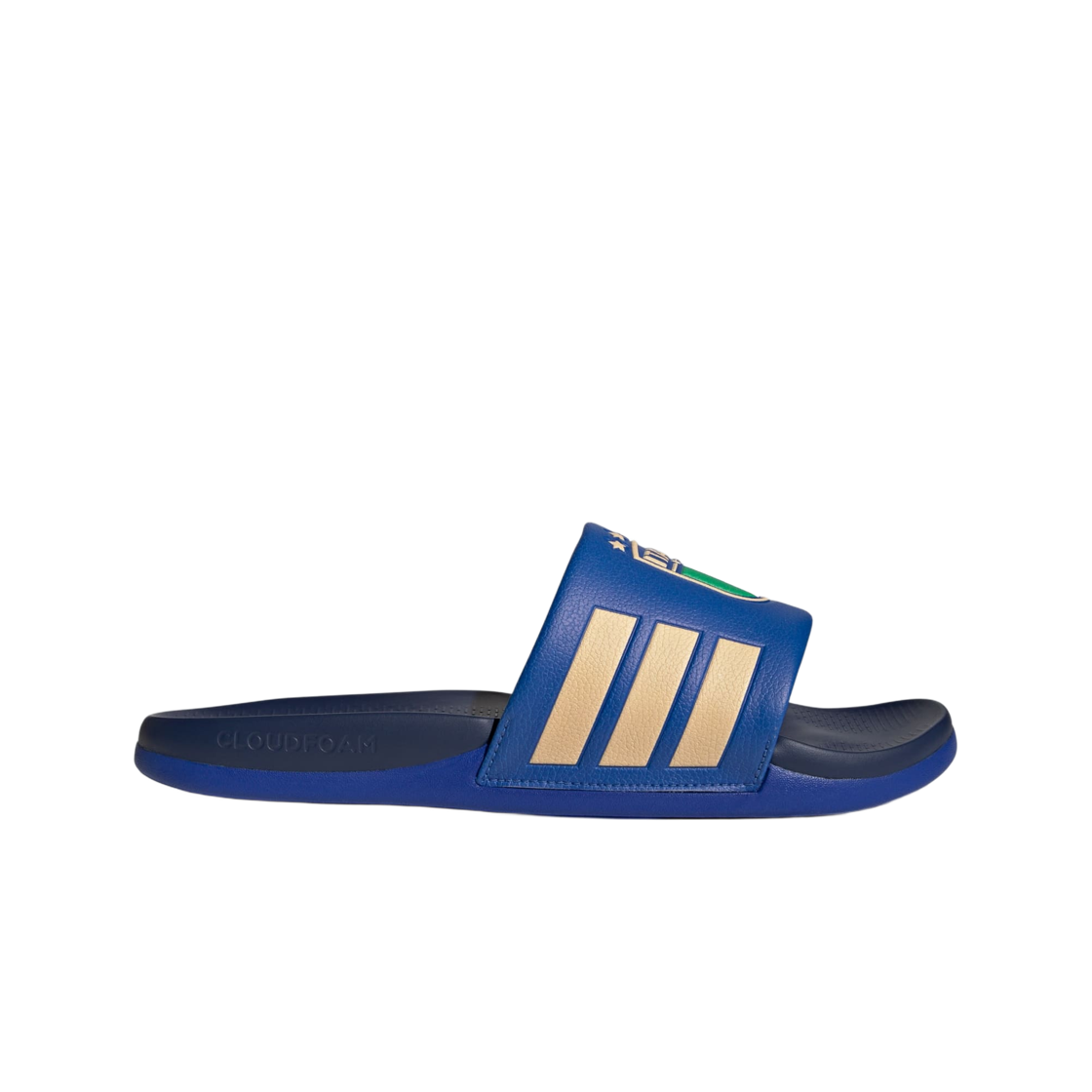 JS4967 Adidas Adilette Comfort 2.0 Italy Slides Bold Blue White