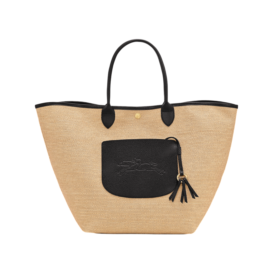 롱샴 르 플리아쥬 컬렉션 L 베스킷 백 블랙(Longchamp Le Pliage Collection L Basket Bag Black) - 1