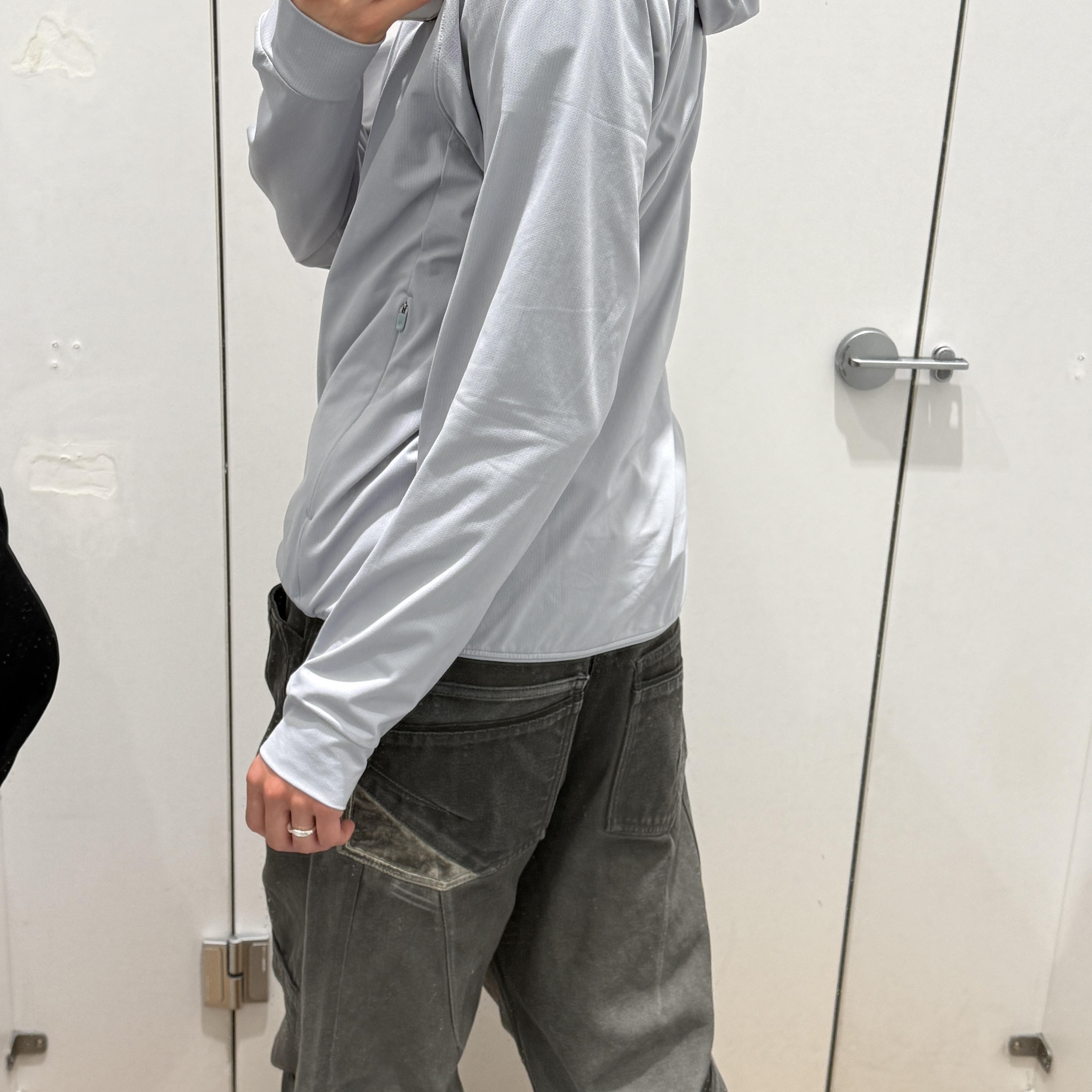 Xlim EP.8 01 Trousers Washed Black 착용 스타일