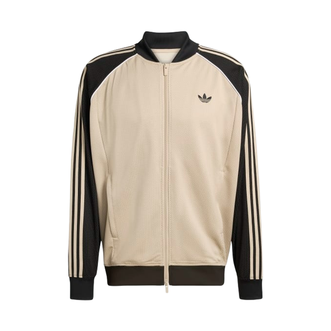 KE0114 Adidas Loose Mesh Track Top Stone Khaki - US Sizing