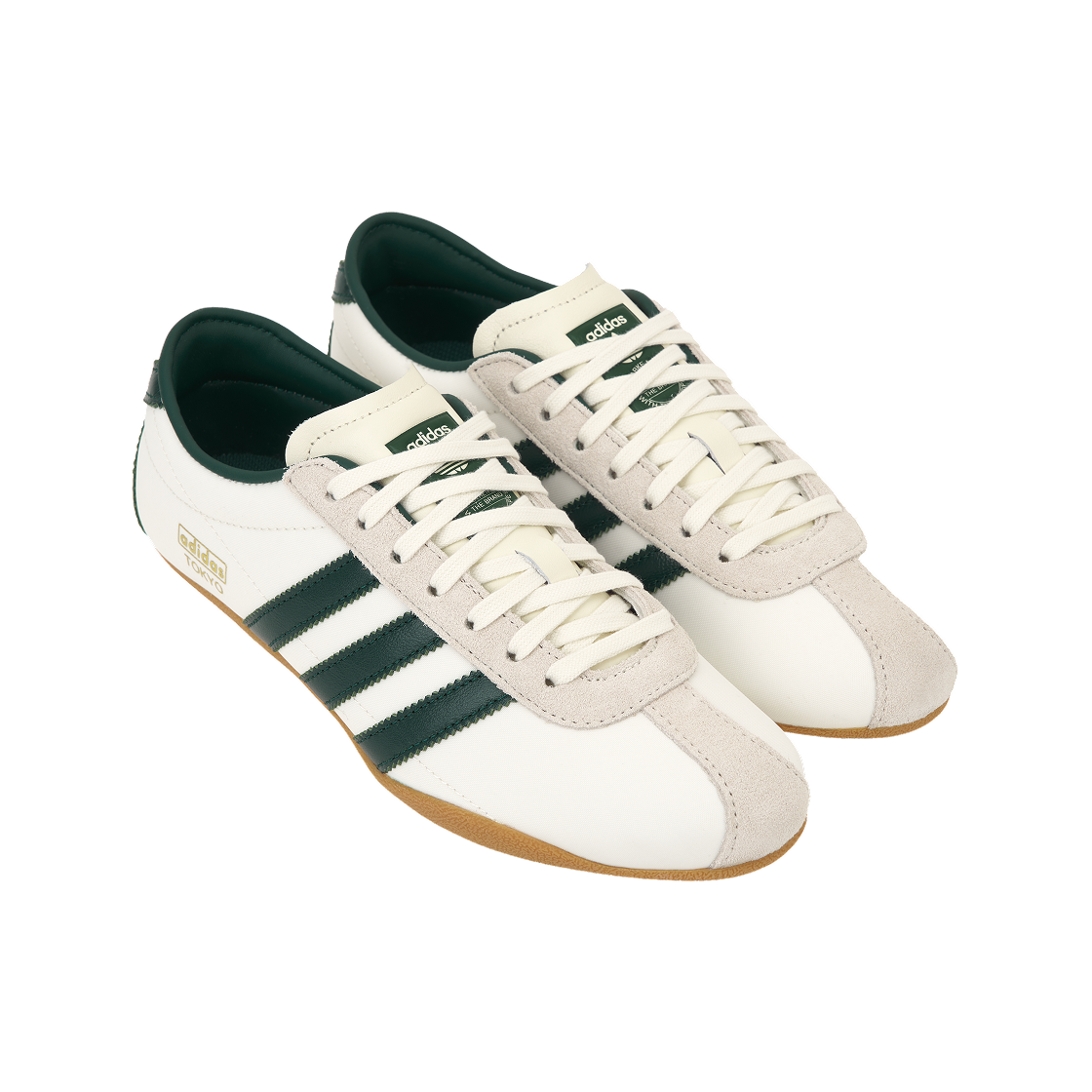 (W) 아디다스 도쿄 오프 화이트 컬리지에이트 그린((W) Adidas Tokyo Off White Collegiate Green) - 4