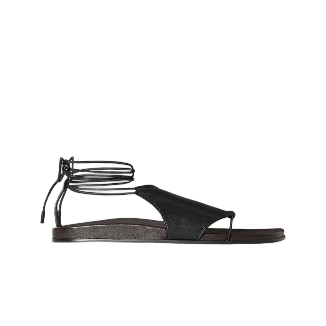 (W) 더 로우 비비안 레이스 업 샌들 블랙((W) The Row Vivienne Lace Up Sandal Black) - 1