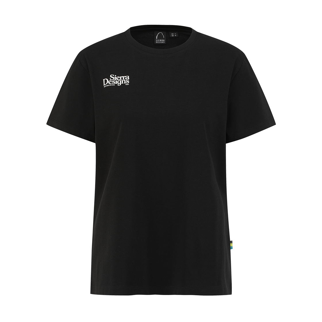 시에라디자인 우먼 리치몬드 로고 칠라이트 숏슬리브 블랙