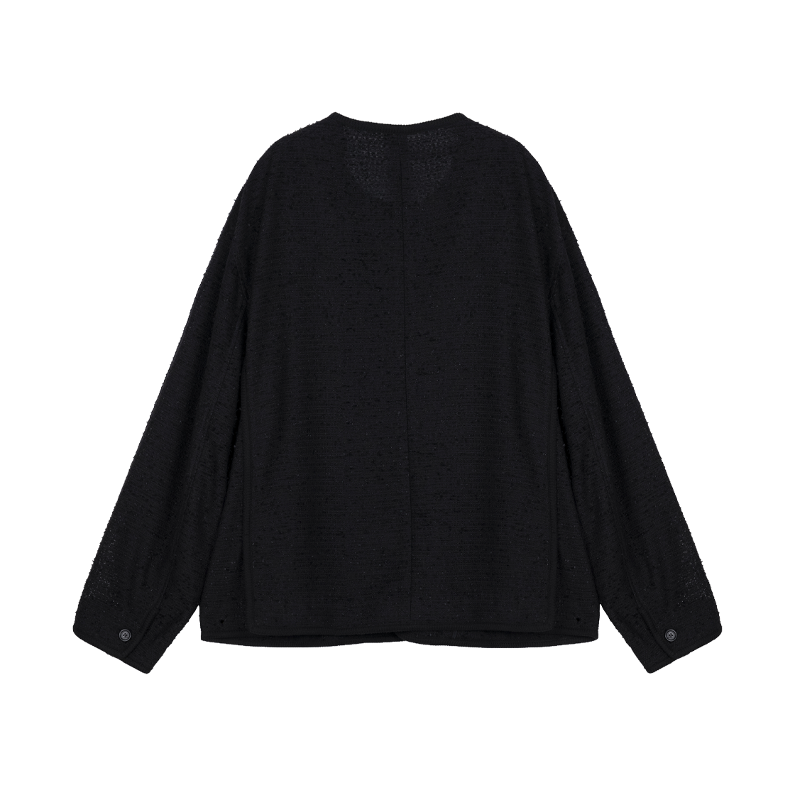 지오송지오 컬렉션 썸머 부클레 라운드넥 자켓 블랙 BI2JK261BK(ZIOSONGZIO COLLECTION Summer Boucle Round Neck Jacket Black) - 2