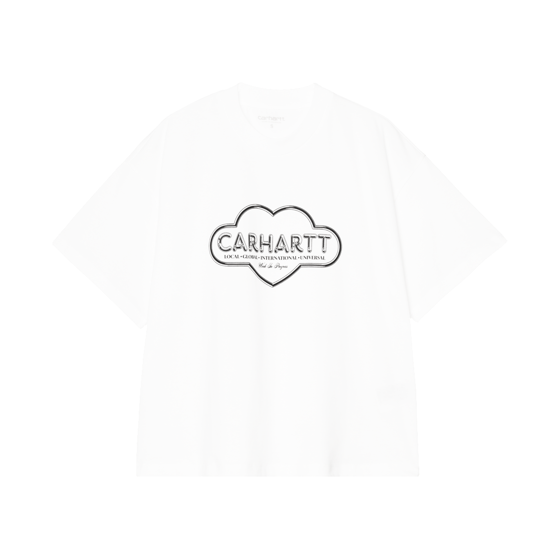 I036380-02-XX (W) Carhartt WIP S/S Cloud Heart T-Shirt White