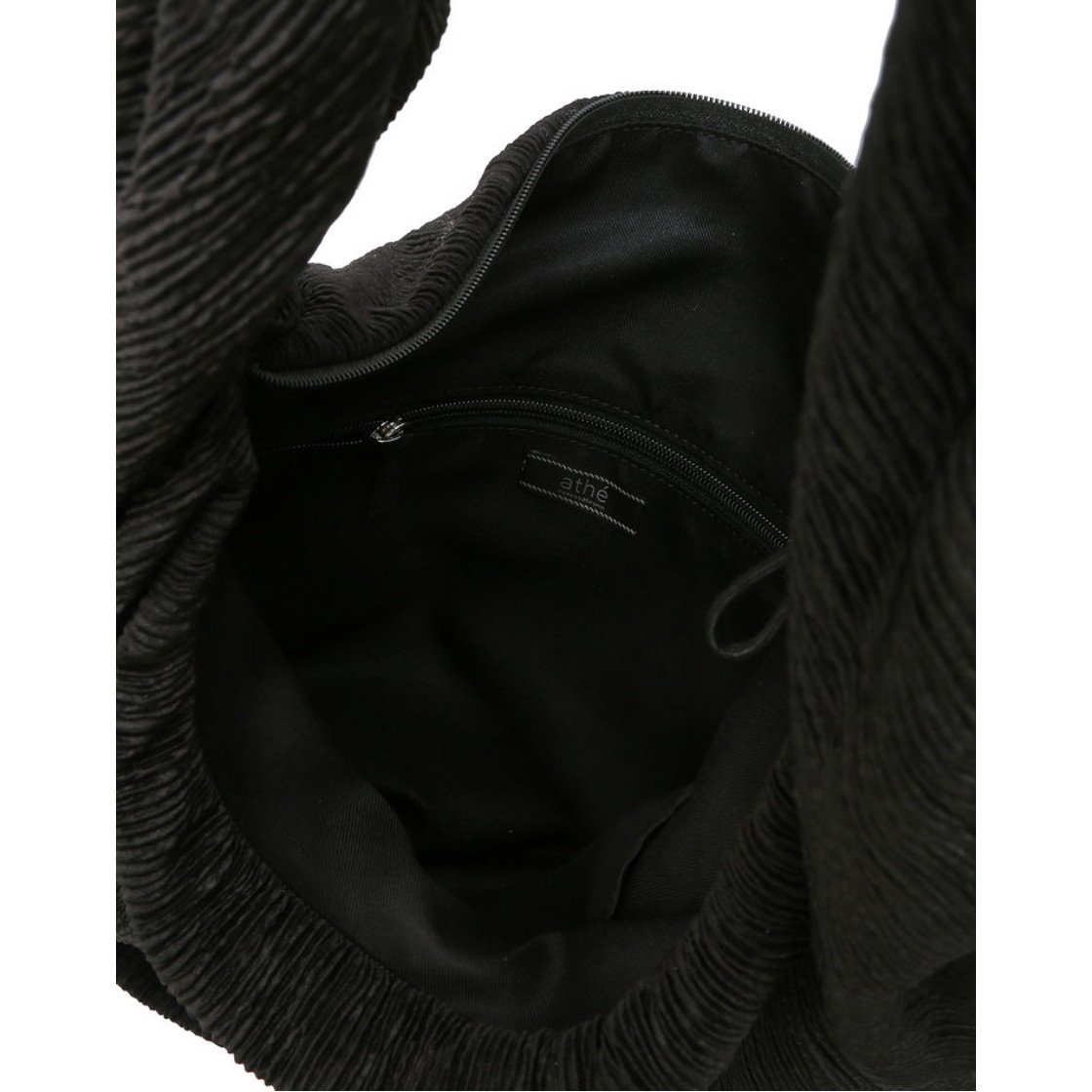 아떼 바네사브루노 액세사리 플리 블랙 플리츠 숄더백 L 블랙(Athe Vanessabruno Acc  Pli Black Pleated Shoulder Bag L Black) - 2