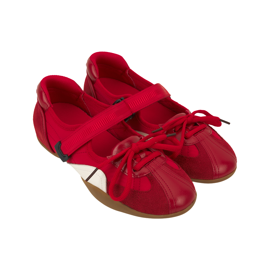 (W) 마뗑킴 스포티 메리제인 스니커즈 레드((W) Matin Kim Sporty Maryjane Sneakers In Red) - 4