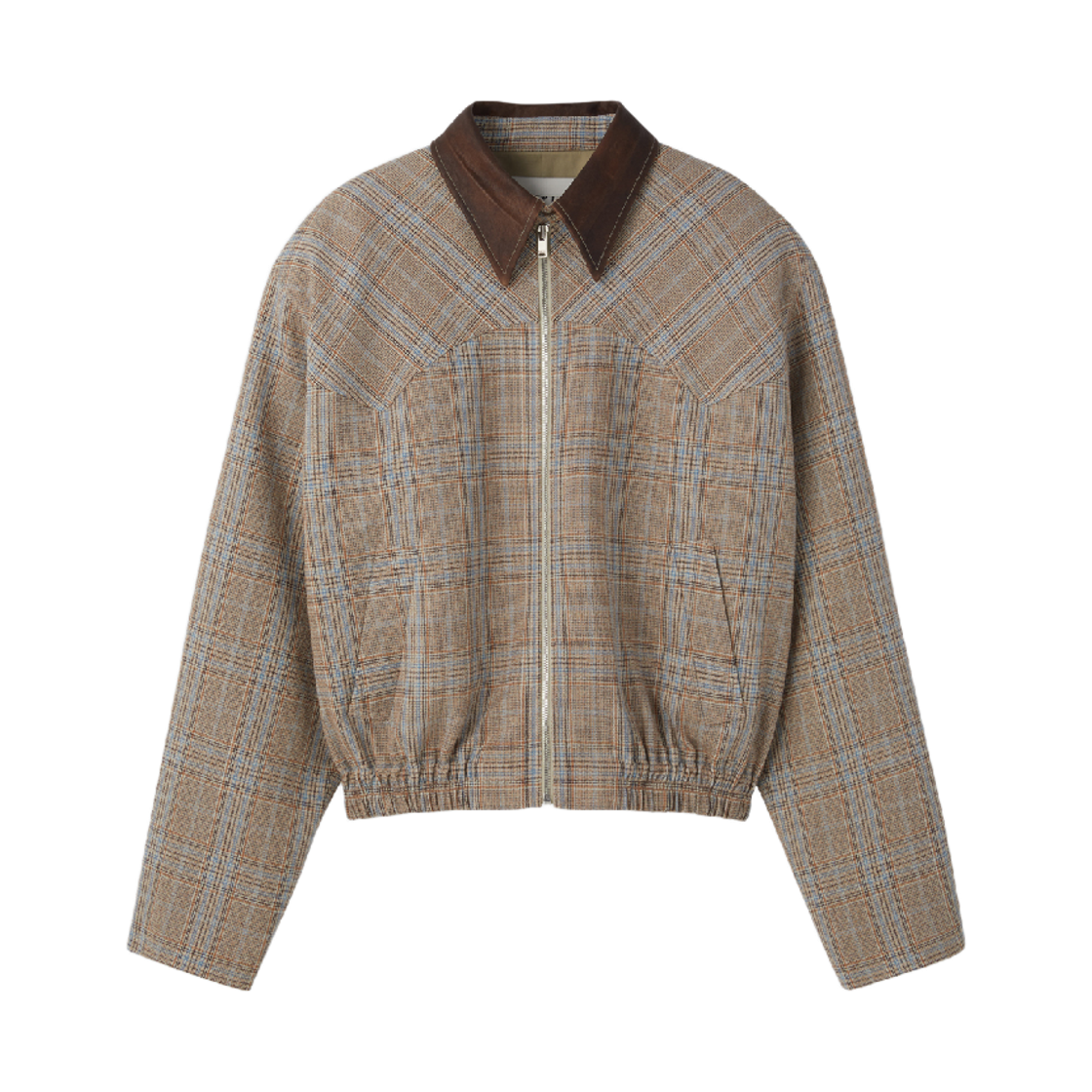 렉토 빈티지 체크 점퍼 카멜(Recto Vintage Check Jumper Camel) - 1