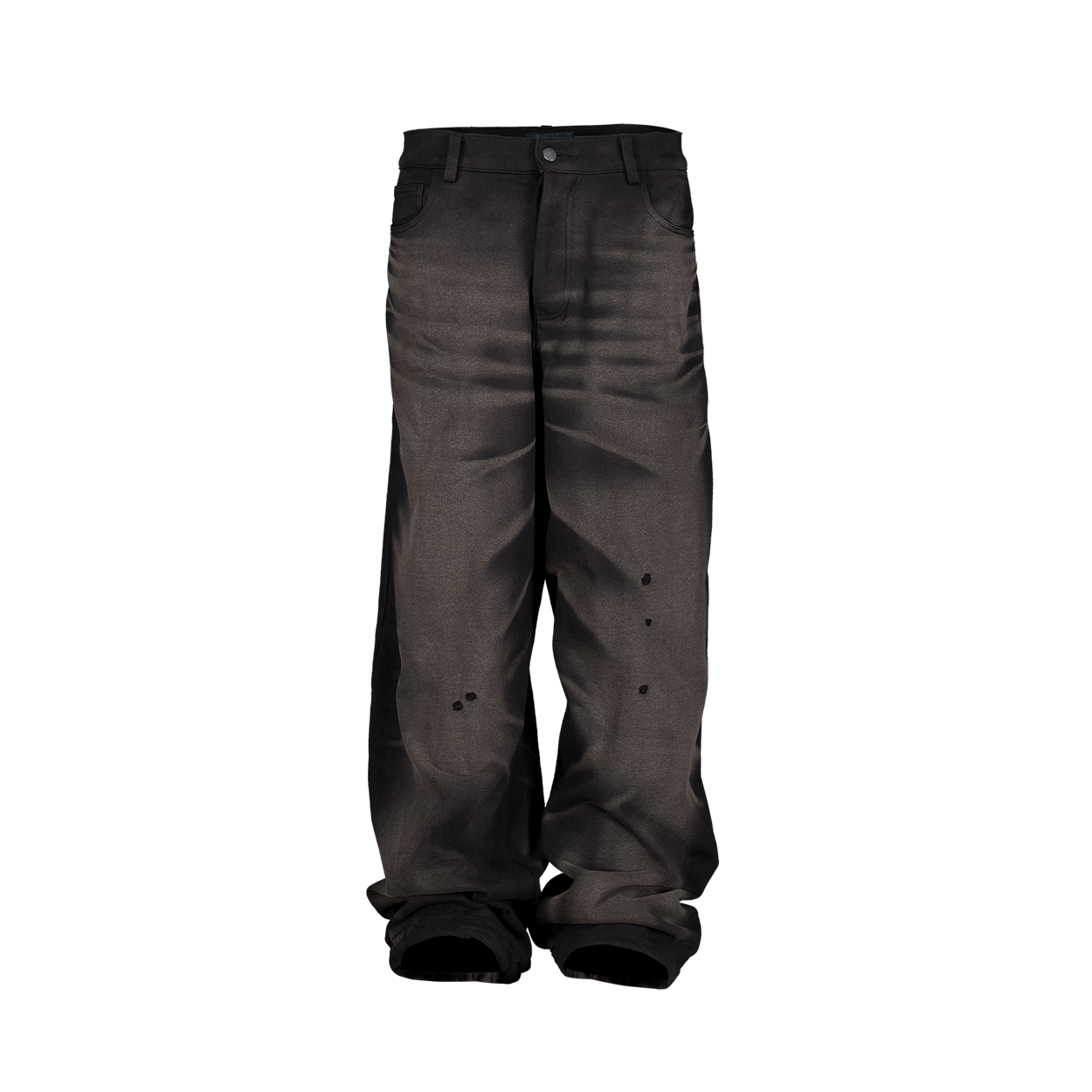 언더마이카 미믹 데님 스웨트 팬츠 러스트 느와르