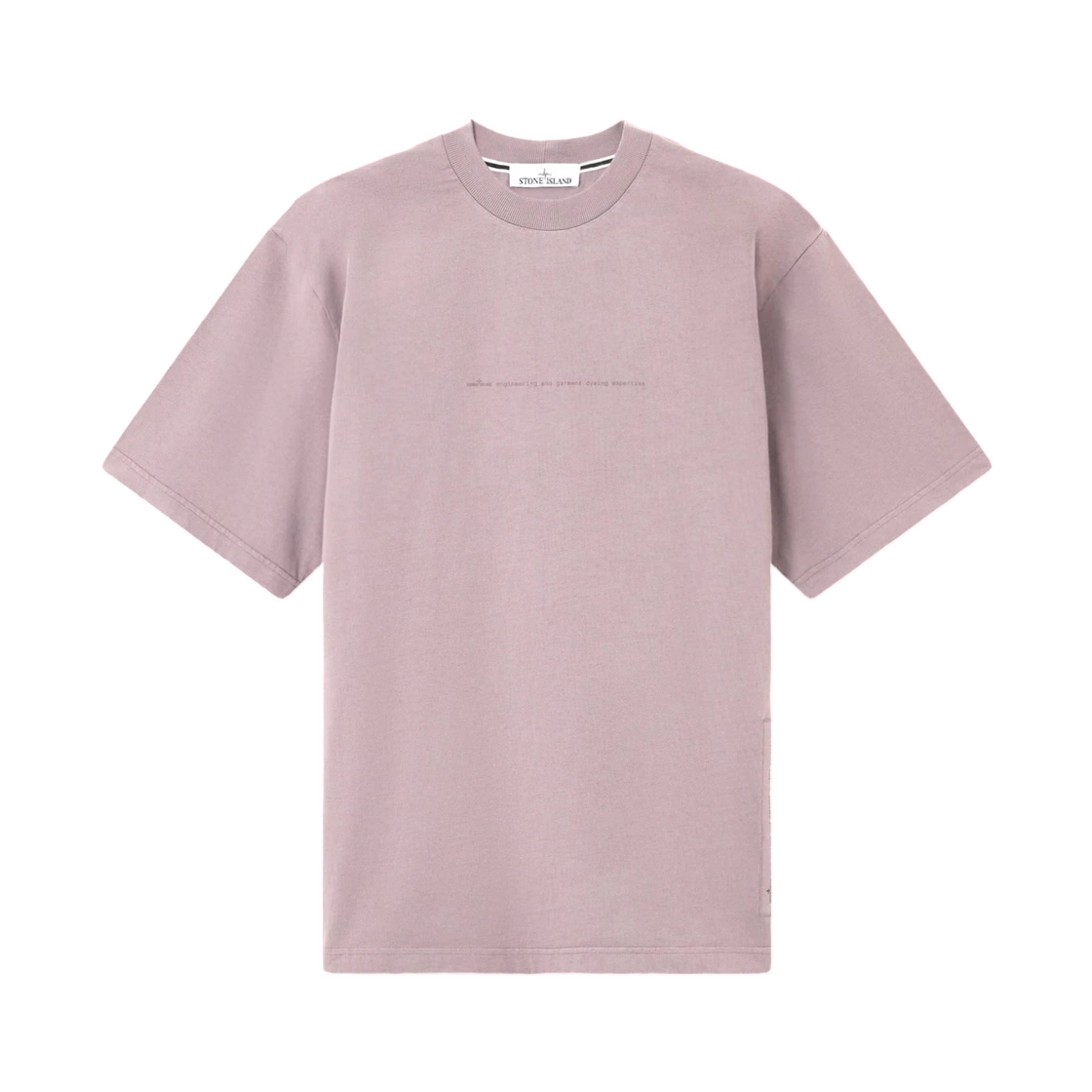 L1S1521000-01S0340-V008F Stone Island 2100001 Combed Organic Cotton Jersey Regular-Fit T-Shirt with Garment Dyed Graphics Print Purple Grey - 26SS