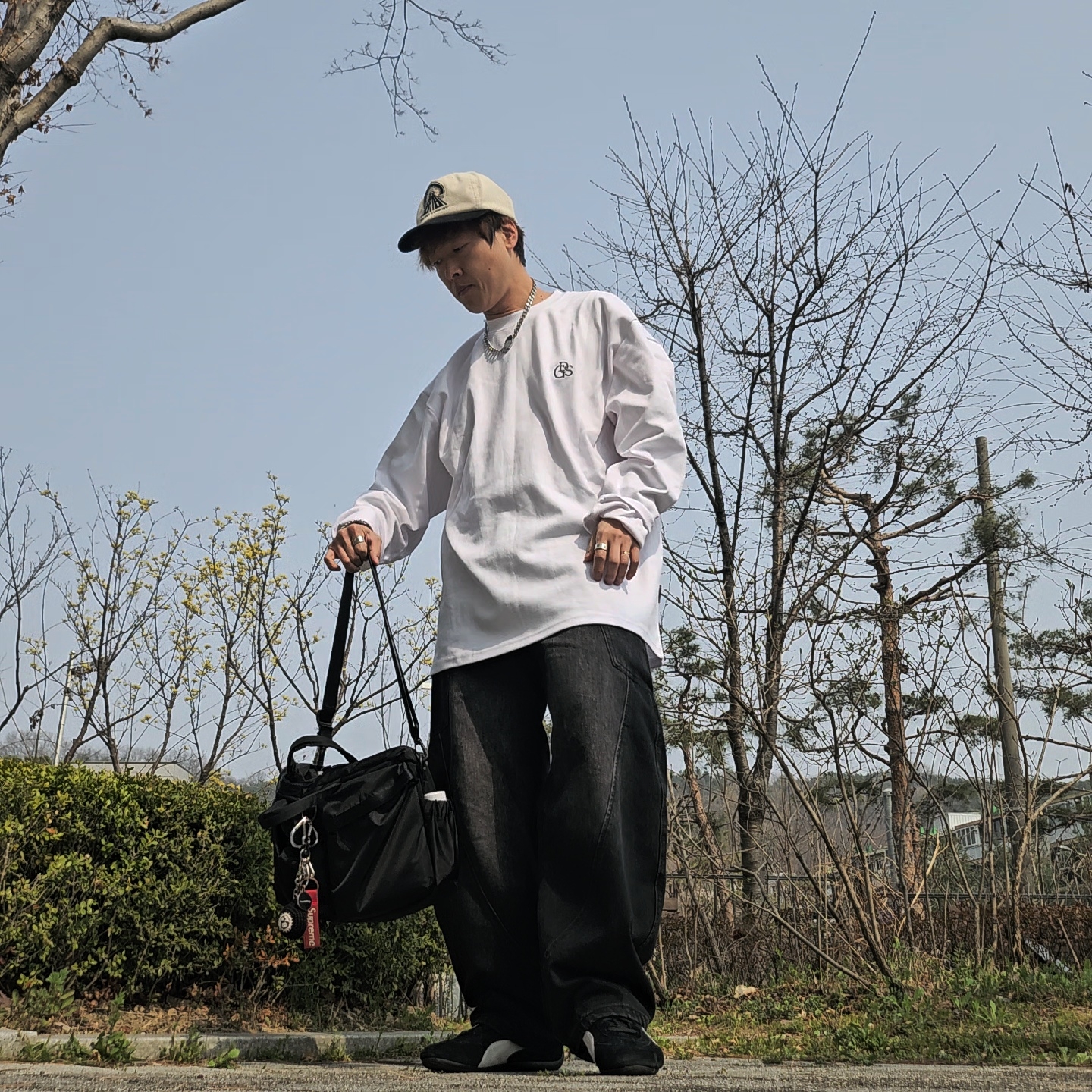 Puma Speedcat OG Sparco Black White, Gucci Ghost Ring Silver 9mm 착용 스타일 - 2