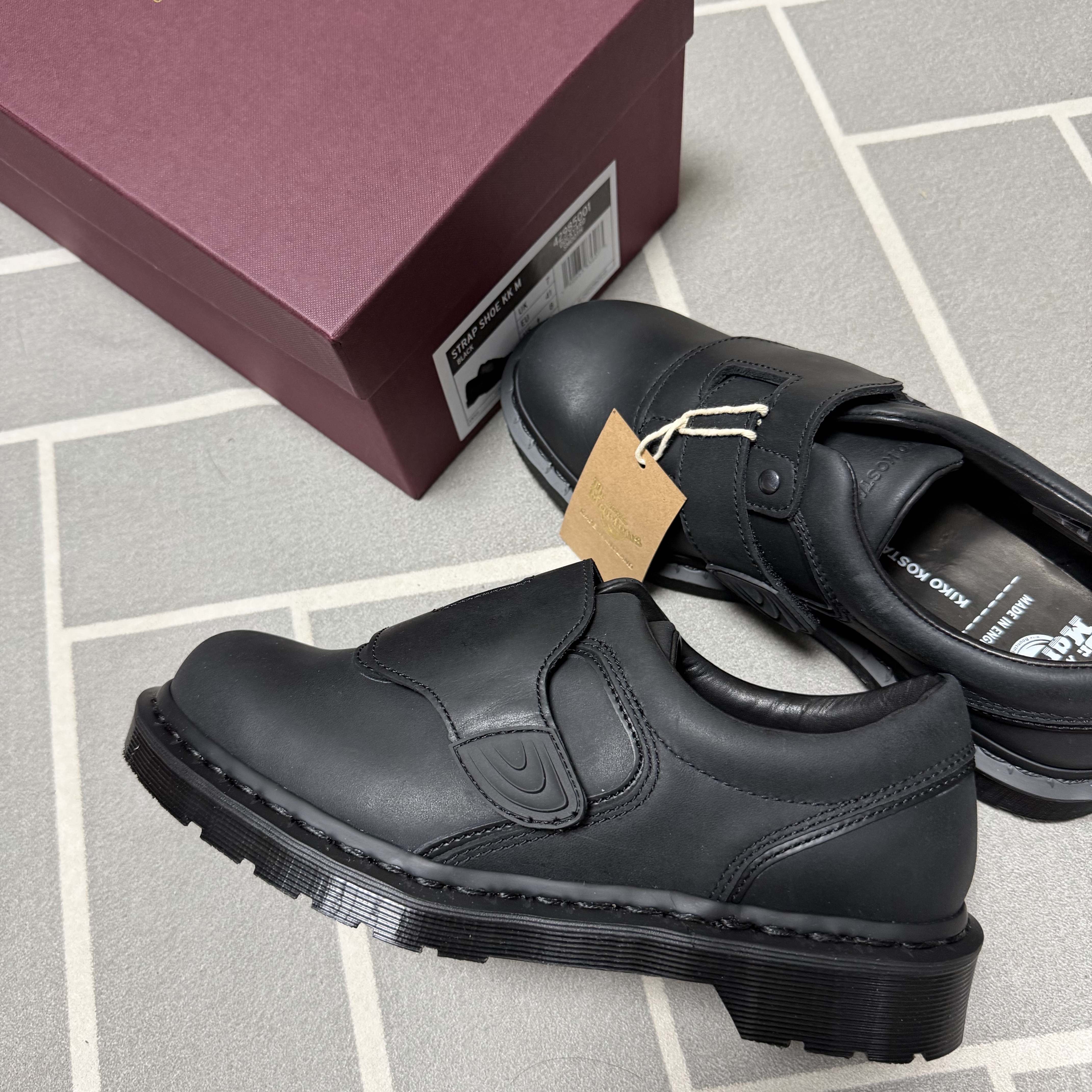 Kiko Kostadinov x Dr. Martens Strap Shoes Black 착용 스타일