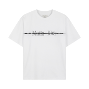 Matin Kim Logo Cutted Layered Top In White