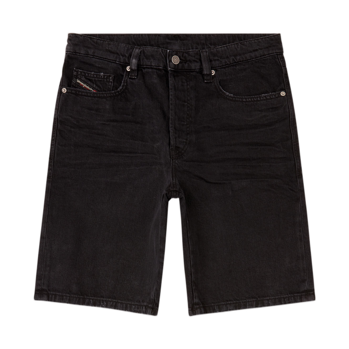 디젤 레귤러 숏 데님 쇼츠 블랙(Diesel Regular-Short Denim Shorts Black) - 1