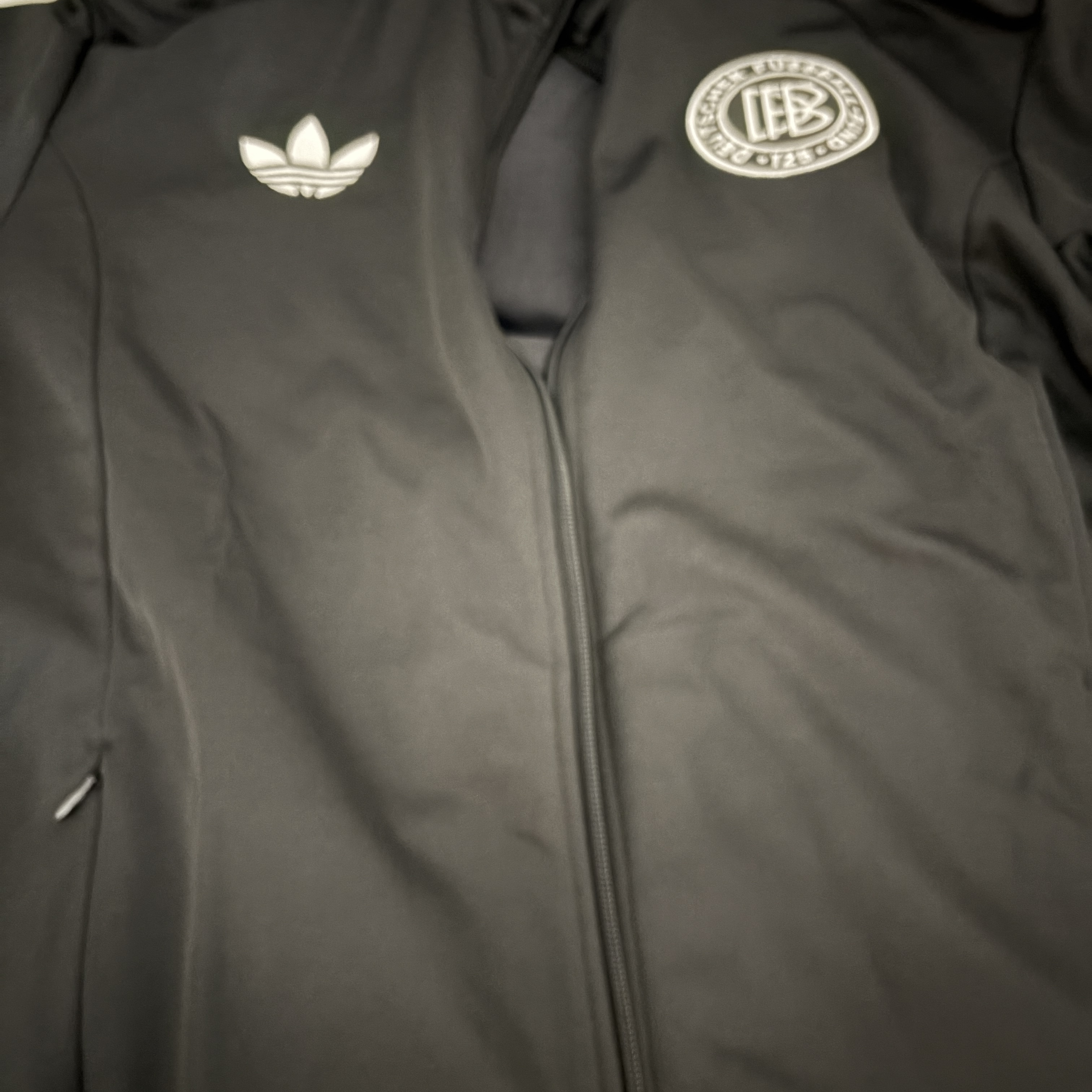 Adidas Germany 125th Anniversary Track Top Black - KR Sizing 착용 스타일