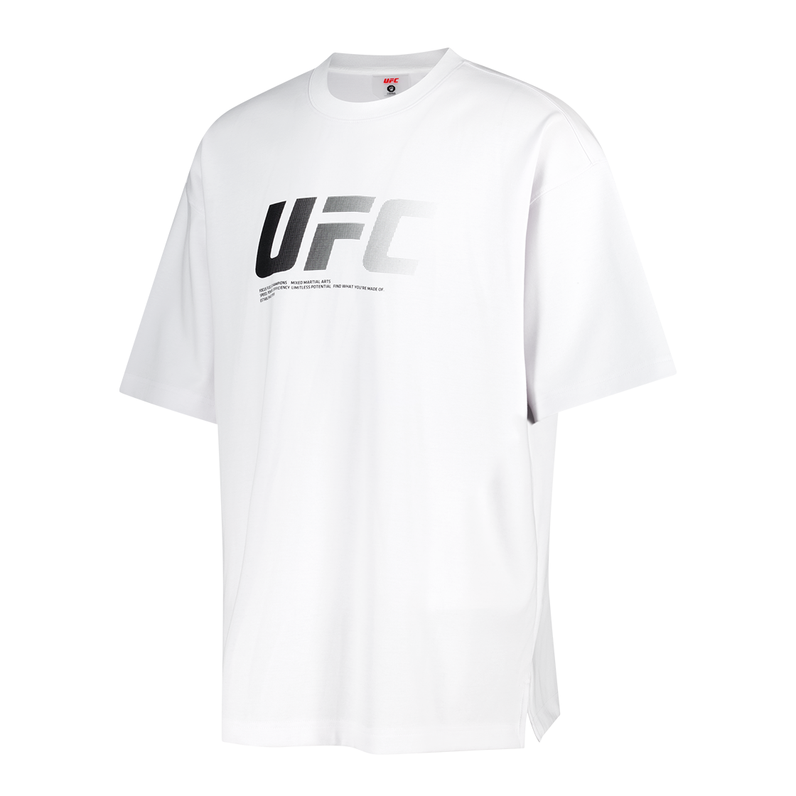 유에프씨 스포츠 제로 100 오버핏 반팔 티셔츠 화이트 U4SSX2312WH(UFC SPORT Zero 100 Oversized Fit Short Sleeved Shirt White) - 2