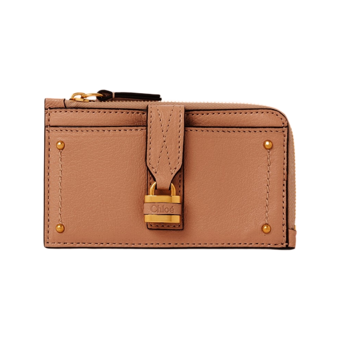 끌로에 스몰 패딩턴 퍼스 카드 슬롯 그레인드 레더 무스탕 브라운(Chloe Small Paddington Purse with Card Slots in Grained Leather Mustang Brown) - 1
