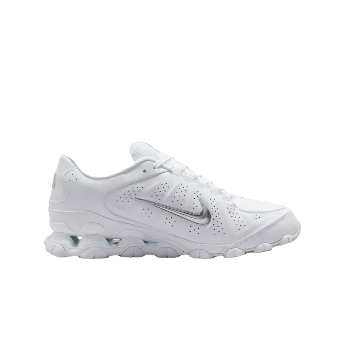IR1458-102 (W) Nike Reax 8 NSW SL White Metallic Silver