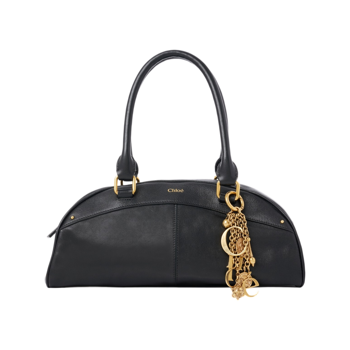 CH26SS955Q86001 Chloe Bowling Bag in Soft Leather Black